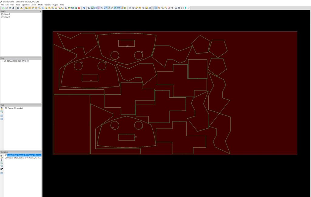 Free 2D Nesting Software with Budget Automatic Mode